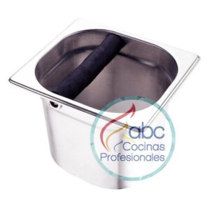 Azafate / Recipiente industrial de Sexto x 10.2cm  con Golpeador para café