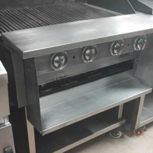 BBQ industrial con parrilla en acero inox 84 x 80 x 90cm Cod: I0203