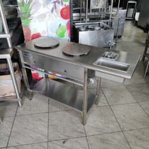 Mueble para crepes con azafates  140 x 51 x 89cm Cod: I0004