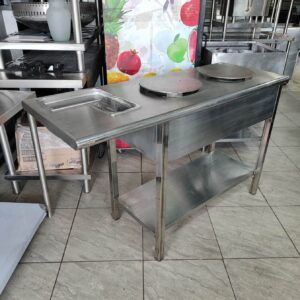 Mueble para crepes con azafates  140 x 51 x 89cm Cod: I0004