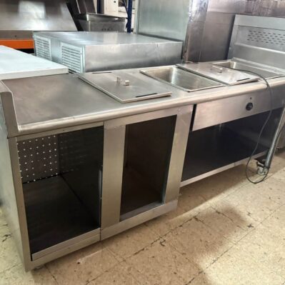 Autoservicio / Baño maría gas/eléctricototales: 2,15 x 70 x 1,03 cm + 15cm Cod: I0432