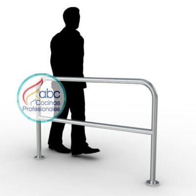 Baranda divisora curva de piso