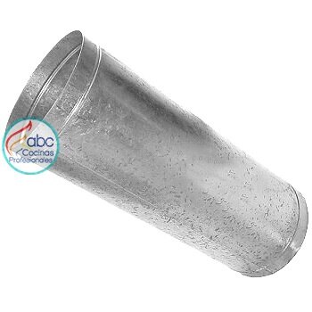 Ducto redondo recto en galvanizado