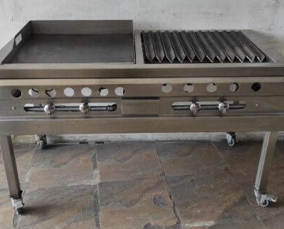 Equipo mixto plancha y parrilla 149 x 71 x 140cm Cod: I0110