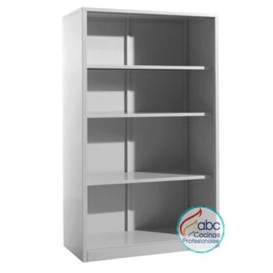 Estante industrial de 4 entrepaños con encerramiento