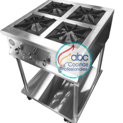 Estufa industrial con entrepaño