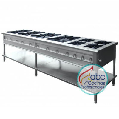 Estufa industrial con entrepaño