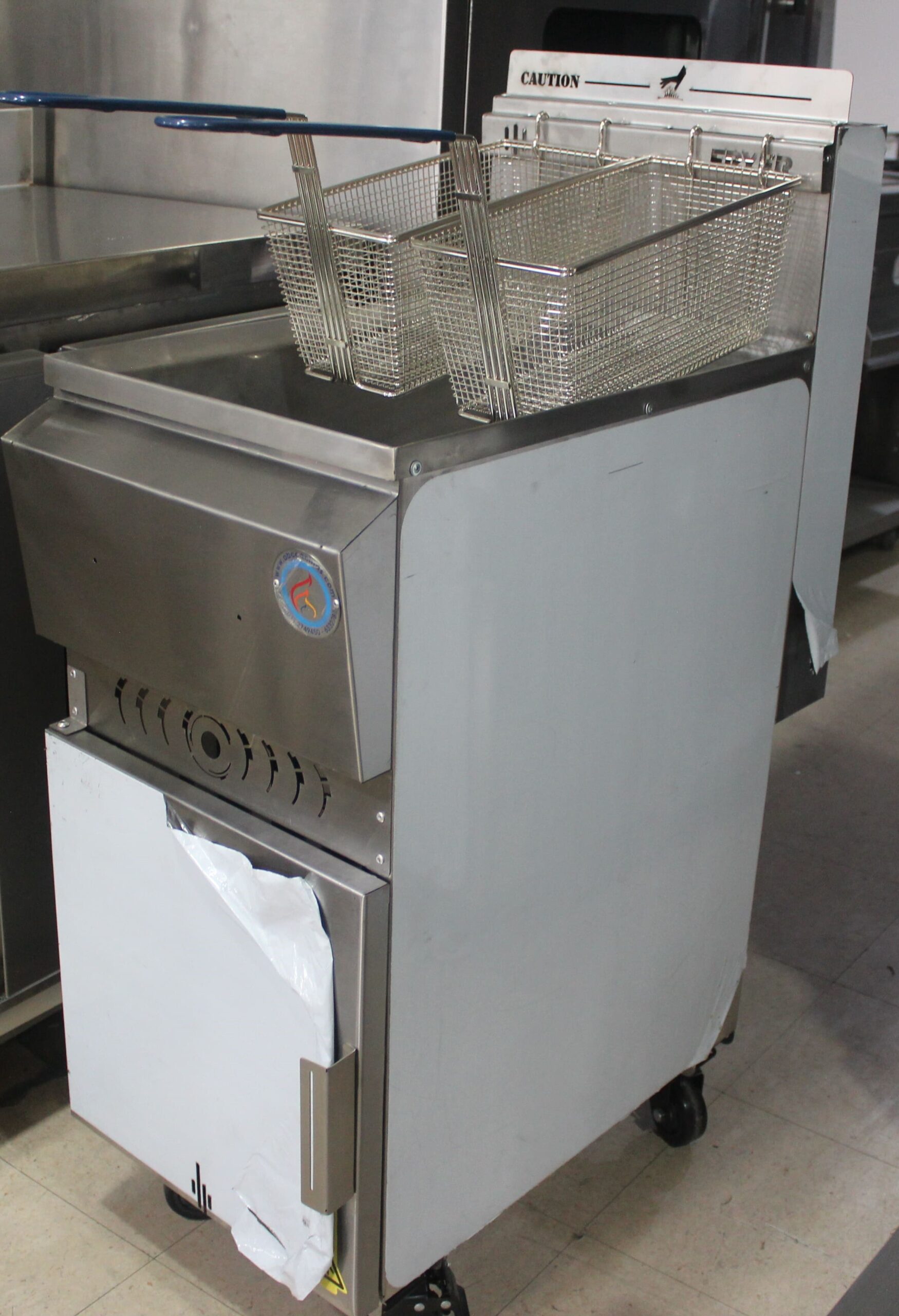 Freidora industrial doble automatica