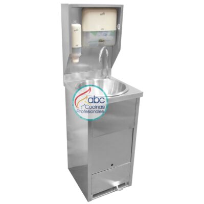 Lavamanos con encerramiento, torre y poceta redonda