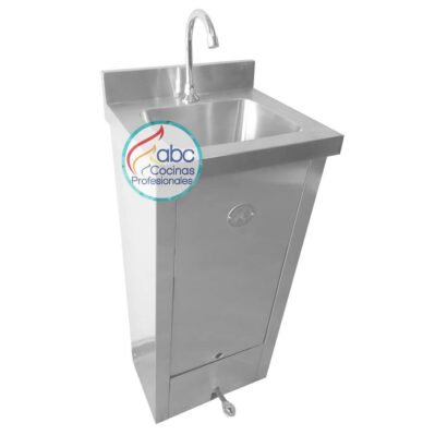 Lavamanos con encerramiento y poceta cuadrada