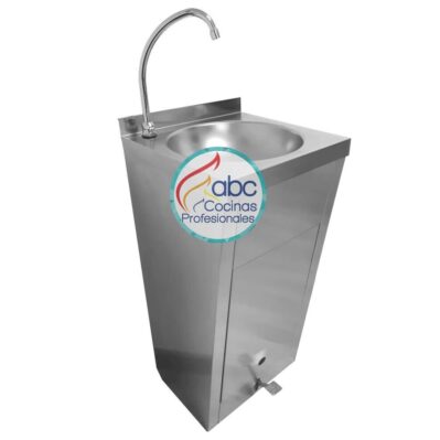 Lavamanos con encerramiento y poceta redonda