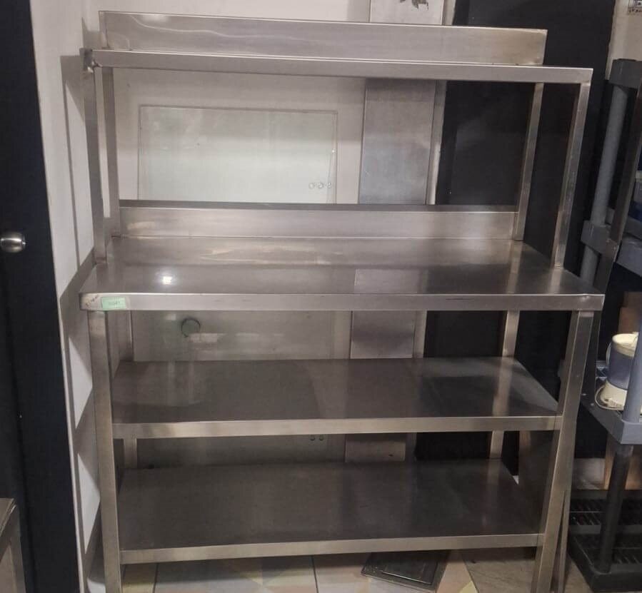 Meson de trabajo con doble repisa